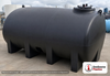 Enduraplas 3200 Gallon Black Horizontal Sump Bottom Leg Tank. Polyethylene; Black; 83" H x 97" W x 145" L; fittings: 1