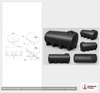 Enduraplas 3200 Gallon Black Horizontal Sump Bottom Leg Tank