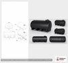 Dimensional spec drawing for Enduraplas 3200 Gallon Horizontal Leg Tank (145" L x 97" W x 84" H)