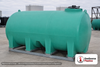 Enduraplas 2800 Gallon Green Horizontal Sump Bottom Leg Tank w/ Frame. Polyethylene; Green; dimensions 76.0in H x 97.0in W x 145.0in L; 1166.0 lb empty; 1.9 specific gravity rating; fittings: 1 Manway / Lid; 10 Year Warranty with Activation. Manufacturer part number THD02800KG. Sold by OneSource Plastics (https://www.onesourceplastics.com).