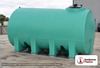 Enduraplas 3000 Gallon Green Horizontal Sump Bottom Leg Tank w/ Frame. Polyethylene; Green; 94" H x 87" W x 130" L