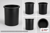 Dimensional spec drawing for Chem-Tainer 55 Gallon Open Top - Cylindrical (22" L x 22" W x 36" H)