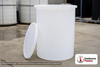Chem-Tainer 650 Gallon Plastic Open Top Batch Storage Tank in White. 650.0 gallon capacity; Polyethylene; Black; dimensions 84.0in H x 48.0in W x 48.0in L; 170.0 lb empty; 1.5 specific gravity rating. Manufacturer part number TC4884AA-BLACK. Sold by OneSource Plastics (https://www.onesourceplastics.com).