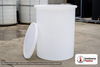 Chem-Tainer 650 Gallon Plastic Open Top Batch Storage Tank in White. 650 gallon capacity; Polyethylene; Black; 84" H x 48" W