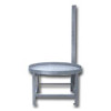 Chem-Tainer Steel Stand w/ Mixer Mount for 150 Gallon Cylindrical Tank