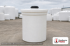 Snyder Industries 35 Gallon ASTM XLPE Heavy Duty Vertical Storage Tank. Crosslinked Linear Polyethylene; Natural White; dimensions 36.0in H x 22.0in W x 22.0in L; 18.0 lb empty; 1.9 specific gravity rating; fittings: 1 Manway / Lid; max temp 140 deg  F / 60 deg  C; 3 Year Warranty. Manufacturer part number 1000110n42. Manufactured by Snyder. Sold by OneSource Plastics (https://www.onesourceplastics.com).