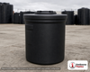 Snyder Industries 60 Gallon ASTM XLPE Black Heavy Duty Vertical Storage Tank. Crosslinked Linear Polyethylene; Black; 40" H