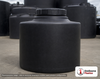 Snyder Industries 30 Gallon ASTM Black Heavy Duty Vertical Storage Tank. High Density Linear Polyethylene; Black; dimensions 23.0in H x 23.0in W x 23.0in L; 18.0 lb empty; 1.9 specific gravity rating; fittings: 1 Manway / Lid; max temp 120 deg  F / 48 deg  C; 3 Year Warranty. Manufacturer part number 1541000n51. Sold by OneSource Plastics (https://www.onesourceplastics.com).