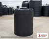 Snyder Industries 130 Gallon ASTM XLPE Black Heavy Duty Vertical Storage Tank. Crosslinked Linear Polyethylene; Black; 49" H