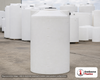 Snyder Industries 130 Gallon ASTM XLPE Heavy Duty Vertical Storage Tank. Crosslinked Linear Polyethylene; Natural White; dimensions 51.0in H x 29.0in W x 29.0in L; 45.0 lb empty; 1.9 specific gravity rating; fittings: 1 Manway / Lid; max temp 140 deg  F / 60 deg  C; 3 Year Warranty. Manufacturer part number 1007300n42. Sold by OneSource Plastics (https://www.onesourceplastics.com).