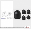Snyder Industries 110 Gallon ASTM Black Heavy Duty Vertical Storage Tank