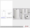 Dimensional spec drawing for Snyder 300 Gallon Vertical Storage Tank (35" L x 35" W x 82" H)