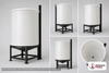 Chem-Tainer 500 Gallon 20 Degree Polypropylene Vertical Open Top Cone Bottom Tank