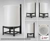 Chem-Tainer 75 Gallon 30 Degree Plastic Cone Bottom Tank