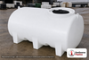 Enduraplas 500 Gallon White Horizontal Sump Bottom Leg Tank. Polyethylene; Natural White; dimensions 48.0in H x 57.0in W x 80.0in L; 200.0 lb empty; 1.9 specific gravity rating; fittings: 1 Manway / Lid; 10 Year Warranty with Activation. Manufacturer part number THD00500W. Sold by OneSource Plastics (https://www.onesourceplastics.com).