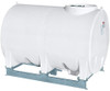 Enduraplas 1000 Gallon White Horizontal Sump Bottom Leg Tank w/ Frame
