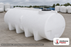 Enduraplas 1010 Gallon White Horizontal Sump Bottom Leg Tank. Polyethylene; Natural White; dimensions 58.5in H x 49.0in W x 130.0in L; 400.0 lb empty; 1.9 specific gravity rating; fittings: 1 Manway / Lid; 10 Year Warranty with Activation. Manufacturer part number THD01010W. Sold by OneSource Plastics (https://www.onesourceplastics.com).