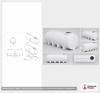 Dimensional spec drawing for Enduraplas 1010 Gallon Horizontal Leg Tank (130" L x 49" W x 58.5" H)