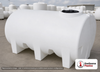 Enduraplas 1200 Gallon White Horizontal Sump Bottom Leg Tank. Polyethylene; Natural White; 63" H x 70" W x 102" L; fittings: