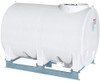 Enduraplas 1200 Gallon White Horizontal Sump Bottom Leg Tank w/ Frame