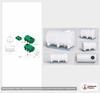 Dimensional spec drawing for Enduraplas 1200 Gallon Horizontal Leg Tank (102" L x 70" W x 64" H)