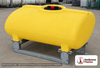 Enduraplas 200 Gallon Yellow Horizontal Sump Bottom Leg Tank w/ Frame. Polyethylene; Yellow; 32" H x 47" W x 55" L
