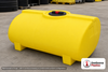 Enduraplas 250 Gallon Yellow Horizontal Sump Bottom Leg Tank. Polyethylene; Yellow; 37" H x 47" W x 55" L; fittings: 1