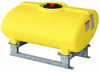 Enduraplas 250 Gallon Yellow Horizontal Sump Bottom Leg Tank w/ Frame
