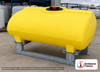 Enduraplas 250 Gallon Yellow Horizontal Sump Bottom Leg Tank w/ Frame. Polyethylene; Yellow; 38" H x 47" W x 55" L