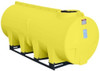 Enduraplas 1010 Gallon Yellow Horizontal Sump Bottom Leg Tank w/ Frame