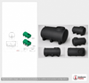 Enduraplas 800 Gallon Black Horizontal Sump Bottom Leg Tank
