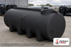 Enduraplas 1010 Gallon Black Horizontal Sump Bottom Leg Tank. Polyethylene; Black; dimensions 58.5in H x 49.0in W x 130.0in L; 400.0 lb empty; 1.9 specific gravity rating; fittings: 1 Manway / Lid; 10 Year Warranty with Activation. Manufacturer part number THD01010B. Sold by OneSource Plastics (https://www.onesourceplastics.com).