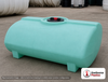 Enduraplas 200 Gallon Green Horizontal Sump Bottom Leg Tank. Polyethylene; Green; dimensions 31.0in H x 47.0in W x 55.0in L; 88.0 lb empty; 1.9 specific gravity rating; fittings: 1 Manway / Lid; 10 Year Warranty with Activation. Manufacturer part number THD00200G. Sold by OneSource Plastics (https://www.onesourceplastics.com).