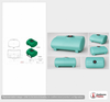 Dimensional spec drawing for Enduraplas 250 Gallon Horizontal Leg Tank (55" L x 47" W x 37" H)