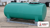 Enduraplas 300 Gallon Green Horizontal Sump Bottom Leg Tank w/ Frame. Polyethylene; Green; dimensions 36.0in H x 46.0in W x 74.0in L; 154.0 lb empty; 1.9 specific gravity rating; fittings: 1 Manway / Lid; 10 Year Warranty with Activation. Manufacturer part number THD00300KG. Sold by OneSource Plastics (https://www.onesourceplastics.com).