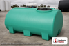 Enduraplas 400 Gallon Green Horizontal Sump Bottom Leg Tank. Polyethylene; Green; dimensions 42.0in H x 46.0in W x 74.0in L; 176.0 lb empty; 1.9 specific gravity rating; fittings: 1 Manway / Lid; 10 Year Warranty with Activation. Manufacturer part number THD00400G. Sold by OneSource Plastics (https://www.onesourceplastics.com).