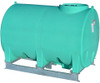 Enduraplas 1000 Gallon Green Horizontal Sump Bottom Leg Tank w/ Frame