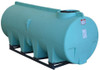 Enduraplas 1010 Gallon Green Horizontal Sump Bottom Leg Tank w/ Frame