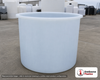 Chem-Tainer 360 Gallon PP Cylindrical Open Top Tank. Polypropylene; Natural White; 48" H x 48" W x 48" L; max temp 212 deg F