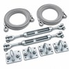 Chem-Tainer Tie Down Kit for 3600 Gallon and Larger Tanks - heavy cables, turnbuckles and anchor plates - OneSource Plastics