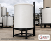 Chem-Tainer 30 Gallon 20 Degree Plastic Vertical Cone Bottom Tank. 30 gallon capacity; Polyethylene; 29" H x 19" W x 19" L.