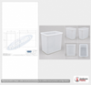 Chem-Tainer 84 Gallon Plastic Open Top Batch Storage Tank