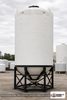 Snyder Industries 5500 Gallon XLPE Heavy Duty Cone Bottom Tank. Crosslinked Linear Polyethylene; Natural White; dimensions 241.0in H x 90.0in W x 90.0in L; 2000.0 lb empty; 1.9 specific gravity rating; fittings: 1 Manway / Lid; max temp 100 deg  F / 37 deg  C. Manufacturer part number 7040000n42. Sold by OneSource Plastics (https://www.onesourceplastics.com).