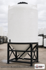 Snyder Industries 4100 Gallon XLPE Heavy Duty Cone Bottom Tank. Crosslinked Linear Polyethylene; Natural White; dimensions 197.0in H x 90.0in W x 90.0in L; 1500.0 lb empty; 1.9 specific gravity rating; fittings: 1 Manway / Lid; max temp 100 deg  F / 37 deg  C. Manufacturer part number 5180000n42. Sold by OneSource Plastics (https://www.onesourceplastics.com).