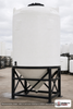 Snyder Industries 4100 Gallon XLPE Heavy Duty Cone Bottom Tank. Crosslinked Linear Polyethylene; Natural White; 197" H x 90"