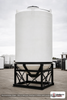 Snyder Industries 3900 Gallon XLPE Heavy Duty Cone Bottom Tank. Crosslinked Linear Polyethylene; Natural White; dimensions 180.0in H x 90.0in W x 90.0in L; 1400.0 lb empty; 1.9 specific gravity rating; fittings: 1 Manway / Lid; max temp 100 deg  F / 37 deg  C. Manufacturer part number 5440000n42. Sold by OneSource Plastics (https://www.onesourceplastics.com).