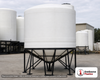Snyder Industries 2500 Gallon XLPE Heavy Duty Cone Bottom Tank. Crosslinked Linear Polyethylene; Natural White; dimensions 104.0in H x 95.0in W x 95.0in L; 547.0 lb empty; 1.9 specific gravity rating; fittings: 1 Manway / Lid; max temp 100 deg  F / 37 deg  C. Manufacturer part number 8350000n42. Sold by OneSource Plastics (https://www.onesourceplastics.com).