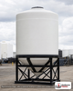 Snyder Industries 2500 Gallon XLPE Cone Bottom Tank. Crosslinked Linear Polyethylene; Natural White; 104" H x 95" W x 95" L