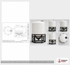 Dimensional spec drawing for Snyder 2500 Gallon Cone Bottom Tank (95" L x 95" W x 104" H)