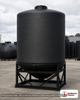 Snyder Industries 2500 Gallon XLPE Heavy Duty Cone Bottom Tank. Crosslinked Linear Polyethylene; Black; 104" H x 95" W x 95"
